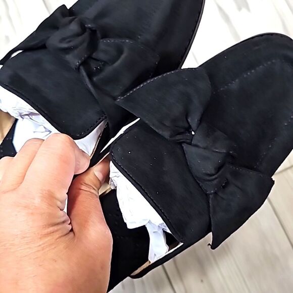 (52-3760) Coutgo Women's Flat Mules Bow Knot Square Closed Toe Sz 7 - Picture 7 of 10